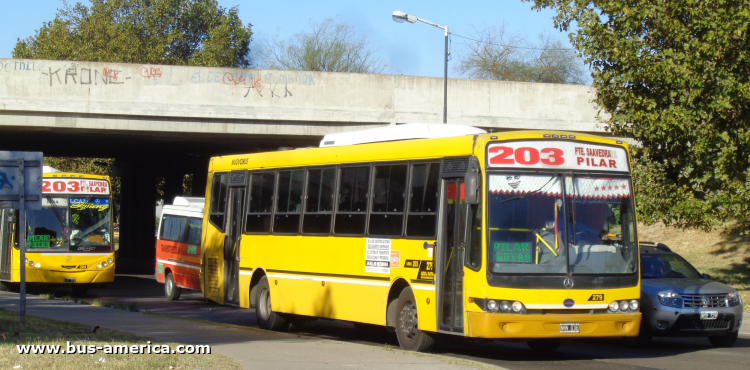 Mercedes-Benz O 500 U - Nuovobus PH - Azul
NNN 036

Línea 203 (Prov. Buenos Aires), interno 279
