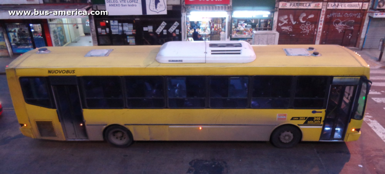 Mercedes-Benz O 500 U - Nuovobus PH - Azul
Línea 203 (Prov. Buenos Aires), interno 315
