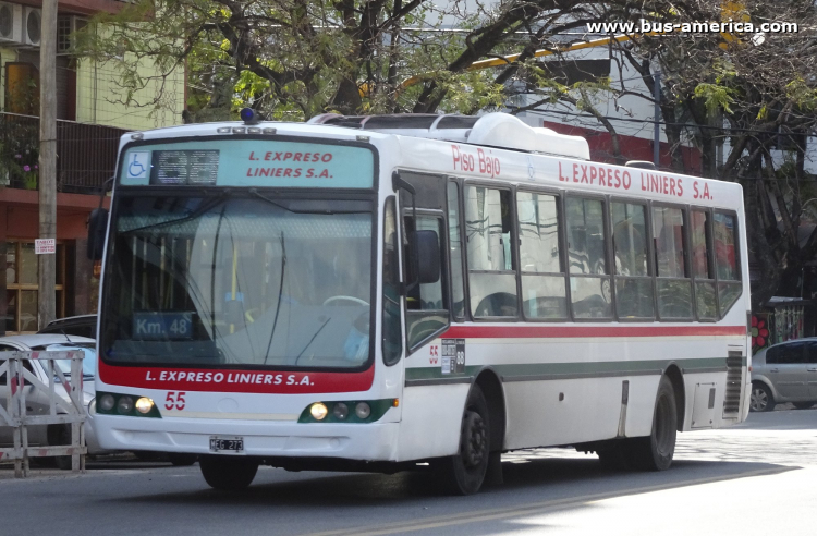 Mercedes-Benz O 500 U - Nuovobus - L.Expreso Liniers
MEG 273
[url=https://bus-america.com/galeria/displayimage.php?pid=56772]https://bus-america.com/galeria/displayimage.php?pid=56772[/url]

Línea 88 (Buenos Aires), interno 55
