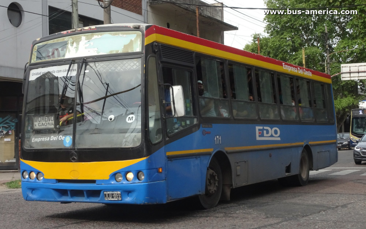 Mercedes-Benz OF 1418 - Nuovobus PH 0004 - EDO
JLU 011

Línea 302 (Prov. Buenos Aires), interno 171
