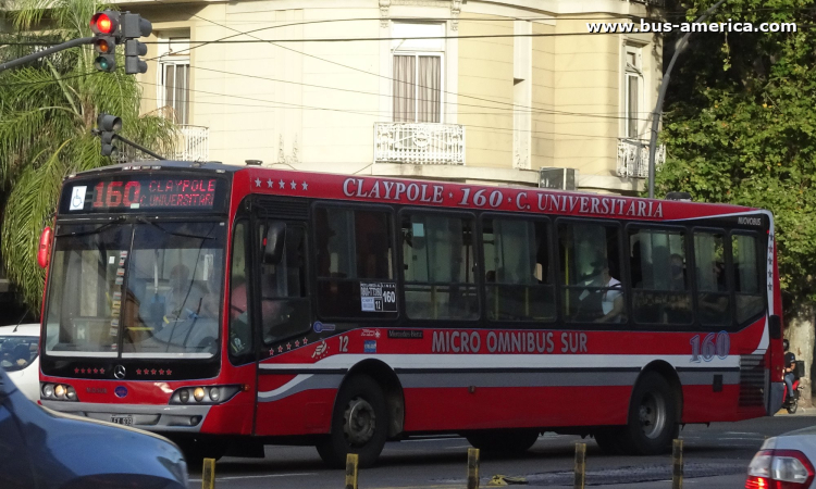 Mercedes-Benz OH 1618 L SB - Nuovobus PH 0010 - M.O.Sur
LFX 939

Línea 160 (Buenos Aires), interno 12
