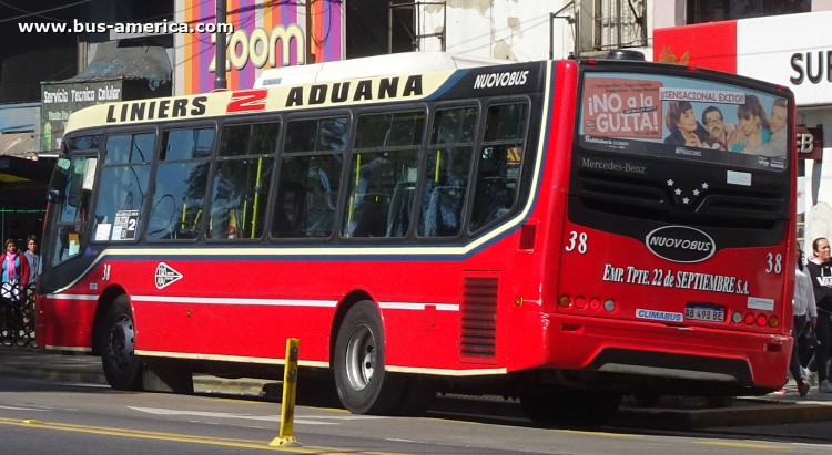 Mercedes-Benz OH 1621 L SB - Nuovobus Menghi Euro PH 0054 - 22 de Setiembre
AB 498 BE
[url=https://bus-america.com/galeria/displayimage.php?pid=66488]https://bus-america.com/galeria/displayimage.php?pid=66488[/url]
[url=https://bus-america.com/galeria/displayimage.php?pid=66489]https://bus-america.com/galeria/displayimage.php?pid=66489[/url]
[url=https://bus-america.com/galeria/displayimage.php?pid=66491]https://bus-america.com/galeria/displayimage.php?pid=66491[/url]

Línea 2 (Buenos Aires), interno 38
