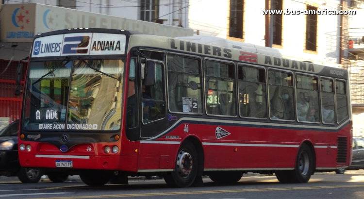 Mercedes-Benz OH 1621 L SB - Nuovobus Menghi Euro PH 0054 - 22 de Setiembre
AB 761 FE
[url=https://bus-america.com/galeria/displayimage.php?pid=66492]https://bus-america.com/galeria/displayimage.php?pid=66492[/url]
[url=https://bus-america.com/galeria/displayimage.php?pid=66493]https://bus-america.com/galeria/displayimage.php?pid=66493[/url]

Línea 2 (Buenos Aires), interno 46
