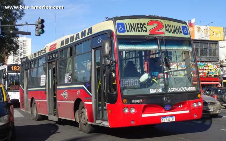 Mercedes-Benz OH 1621 L SB - Nuovobus Menghi Euro PH 0054 - 22 de Setiembre
AB 563 JT
[url=https://bus-america.com/galeria/displayimage.php?pid=66495]https://bus-america.com/galeria/displayimage.php?pid=66495[/url]
[url=https://bus-america.com/galeria/displayimage.php?pid=66497]https://bus-america.com/galeria/displayimage.php?pid=66497[/url]
[url=https://bus-america.com/galeria/displayimage.php?pid=66498]https://bus-america.com/galeria/displayimage.php?pid=66498[/url]

Línea 2 (Buenos Aires), interno 49
