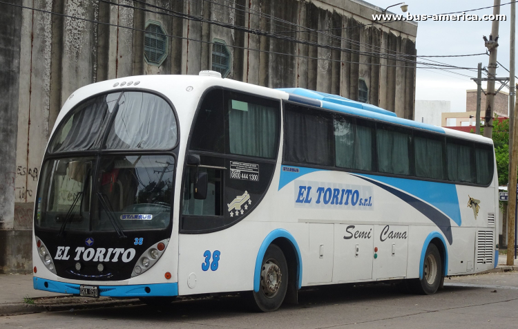 Mercedes-Benz O 500 M - Metalpar Starbus 340 - El Torito
GKA 059
[url=https://bus-america.com/galeria/displayimage.php?pid=67737]https://bus-america.com/galeria/displayimage.php?pid=67737[/url]
[url=https://bus-america.com/galeria/displayimage.php?pid=67738]https://bus-america.com/galeria/displayimage.php?pid=67738[/url]

El Torito (Prov.Sgo,del Estero), interno 38
Ex ¿? (Prov.Chaco)
Ex Nortur (Buenos Aires)
