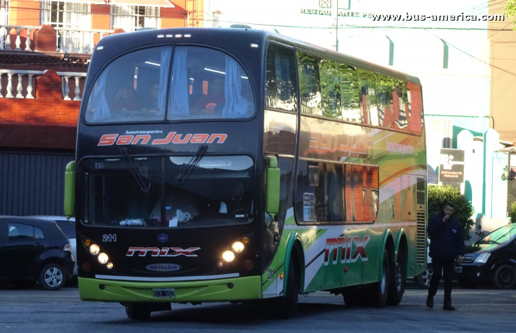 Mercedes-Benz O-500 RSD - Metalsur Starbus 405 - Attes. San Juan
KEK 502
[url=https://bus-america.com/galeria/displayimage.php?pid=43071]https://bus-america.com/galeria/displayimage.php?pid=43071[/url]
[url=https://bus-america.com/galeria/displayimage.php?pid=60447]https://bus-america.com/galeria/displayimage.php?pid=60447[/url]

Attes. San Juan, interno 211
