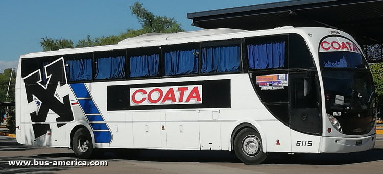 Scania K 310 - Metalsur Starbus 365 - COATA
JWT ¿?

COATA (Prov. Córdoba), interno 6115
Ex Gral.Urquiza, interno 6115
