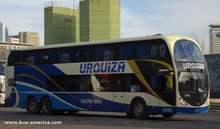 Scania K 410 - Metalsur Starbus 2 405 - Urquiza
OIB 302

Urquiza, interno 3431
