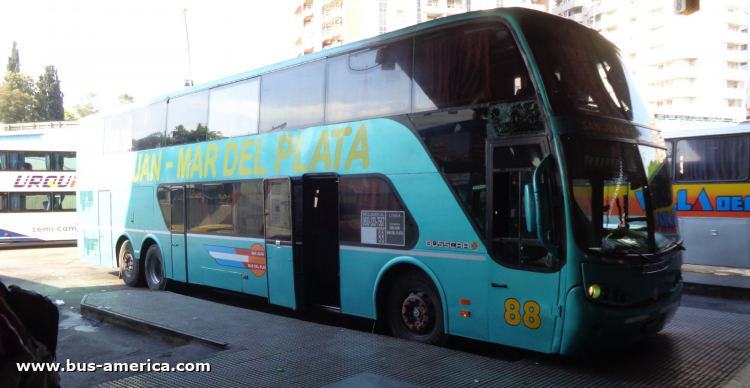 Mercedes-Benz O 500 RSD - Busscar Panorámico DD (en Argentina) - San Juan Mar del Plata
GSW 290
[url=https://bus-america.com/galeria/displayimage.php?pid=60454]https://bus-america.com/galeria/displayimage.php?pid=60454[/url]

Attes. San Juan - Mar del Plata, interno 88
