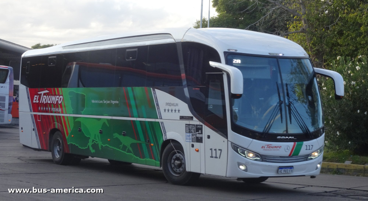 Mercedes-Benz O 500 RS - Comil Campione Invictus 1200 (en Argentina) - El Triunfo
AE 981 FX
[url=https://bus-america.com/galeria/displayimage.php?pid=61457]https://bus-america.com/galeria/displayimage.php?pid=61457[/url]

El Triunfo, interno 117
