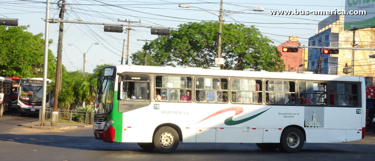 Mercedes-Benz OF 1418 - Comil Svelto (en Paraguay) - Grupo Bene
Línea 203 (Asunción), unidad 70
