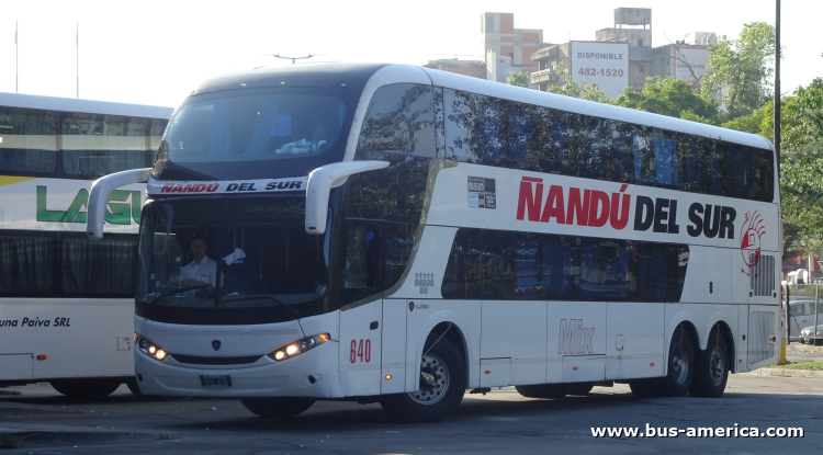 Scania K 380 - Comil Campione DD (en Argentina) - Ñandú del Sur
NSU 828
[url=https://bus-america.com/galeria/displayimage.php?pid=62661]https://bus-america.com/galeria/displayimage.php?pid=62661[/url]
[url=https://bus-america.com/galeria/displayimage.php?pid=62662]https://bus-america.com/galeria/displayimage.php?pid=62662[/url]

Ñandú del Sur, interno 640
