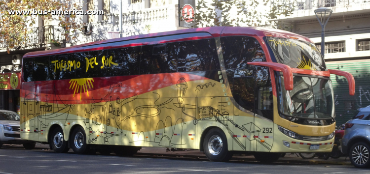 Volvo B - Comil Campione Invictus HD (para Uruguay) - Turismo Del Sur
STU-2023

Turismo del Sur, interno 292
