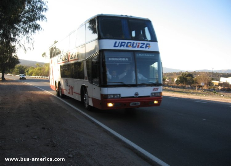 Mercedes-Benz O 400 RSD - Marcopolo GV Paradiso 1800 DD (en Argentina) - Urquiza
Urquiza, interno 311
