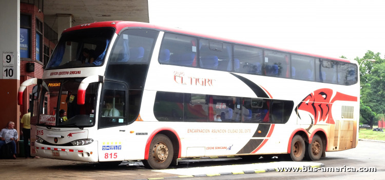 Mercedes-Benz O 500 RSD - Marcopolo G6 Paradiso 1800 DD (en Paraguay) - El Tigre
CAE 988

El Tigre, unidad 815
