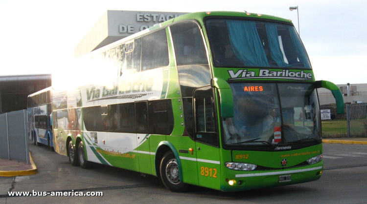 Mercedes-Benz O 500 RSD - Marcopolo G6 Paradiso 1800 DD (en Argentina) - Via Bariloche
HUU 376

Vía Bariloche, interno 8912
