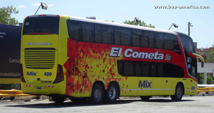 Mercedes-Benz O 500 RSD - Marcopolo G7 Paradiso 1800 DD (en Argentina) - El Cometa Bis
NVY 347
[url=https://bus-america.com/galeria/displayimage.php?pid=59302]https://bus-america.com/galeria/displayimage.php?pid=59302[/url]
[url=https://bus-america.com/galeria/displayimage.php?pid=59303]https://bus-america.com/galeria/displayimage.php?pid=59303[/url]
[url=https://bus-america.com/galeria/displayimage.php?pid=60046]https://bus-america.com/galeria/displayimage.php?pid=60046[/url]

El Cometa Bis, interno 420
