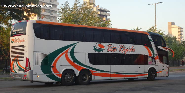 Mercedes-Benz O 500 RSD - Marcopolo G7 Paradiso 1800 DD (en Argentina) - TATA Rápido
AA 863 GW
[url=https://bus-america.com/galeria/displayimage.php?pid=61684]https://bus-america.com/galeria/displayimage.php?pid=61684[/url]
[url=https://bus-america.com/galeria/displayimage.php?pid=61685]https://bus-america.com/galeria/displayimage.php?pid=61685[/url]
[url=https://bus-america.com/galeria/displayimage.php?pid=61686]https://bus-america.com/galeria/displayimage.php?pid=61686[/url]
[url=https://bus-america.com/galeria/displayimage.php?pid=61688]https://bus-america.com/galeria/displayimage.php?pid=61688[/url]

C.P. 107 (Prov. Santa Fe), interno 35
