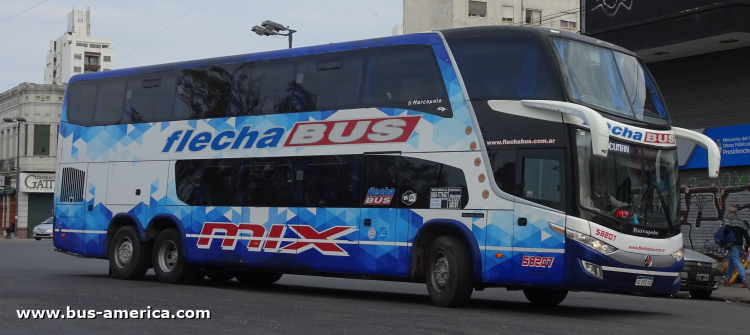 Mercedes-Benz O 500 RSD - Marcopolo G7 Paradiso 1800 DD (en Argentina) - Flecha Bus
AC 092 VD

Flecha Bus, interno 58207
