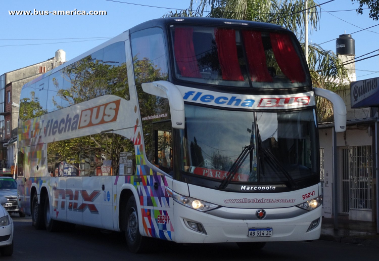 Mercedes-Benz O 500 RSD - Marcopolo G7 Paradiso 1800 DD (en Argentina) - Flecha Bus
AB 514 JC

Flecha Bus, interno 58247
