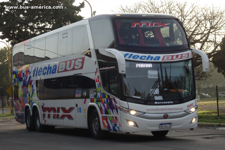 Mercedes-Benz O 500 RSD - Marcopolo G7 Paradiso 1800 DD (en Argentina) - Flecha Bus
AB 514 JB

Flecha Bus, interno 58257
