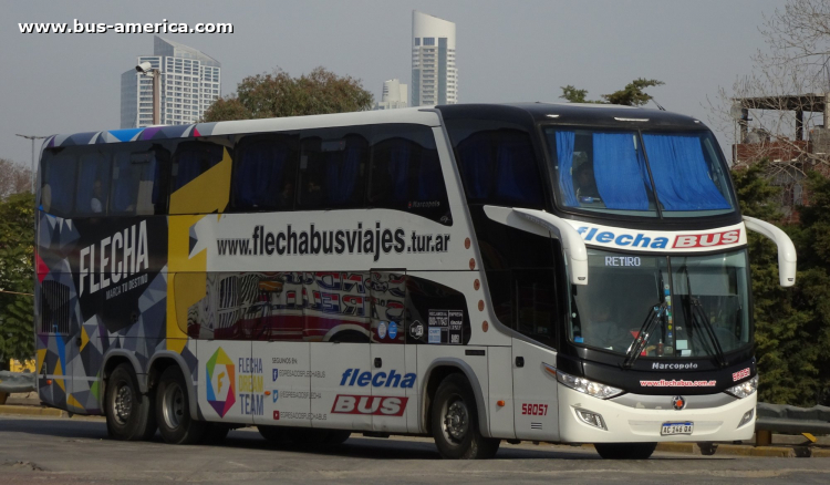 Mercedes-Benz O 500 RSD - Marcopolo G7 Paradiso 1800 DD (en Argentina) - Flecha Bus
AC 146 QA

Flecha Bus, interno 58057
