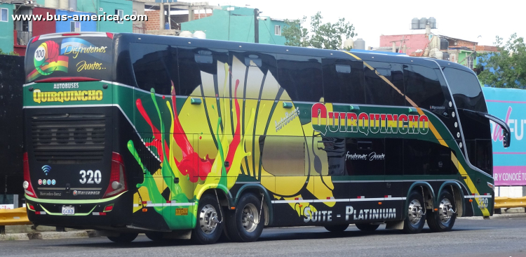 Mercedes-Benz O-500 RSDD - Marcopolo Paradiso G7 1800 DD (para Bolivia) - Quirquincho
4543 KZK
[url=https://bus-america.com/galeria/displayimage.php?pid=65739]https://bus-america.com/galeria/displayimage.php?pid=65739[/url]
[url=https://bus-america.com/galeria/displayimage.php?pid=65740]https://bus-america.com/galeria/displayimage.php?pid=65740[/url]

Quirquincho, unidad 320
