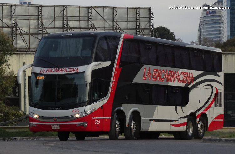 Scania K - Marcopolo Paradiso G7 1800 DD (para Paraguay) - La Encarnaceña
BHR 637
[url=https://bus-america.com/galeria/displayimage.php?pid=58841]https://bus-america.com/galeria/displayimage.php?pid=58841[/url]

La Encarnaceña, interno 820
