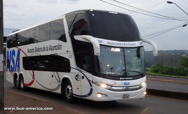 Scania K - Marcopolo G7 Paradiso 1800 DD (para Paraguay) - NSA
BLK 854

NSA, unidad 895
