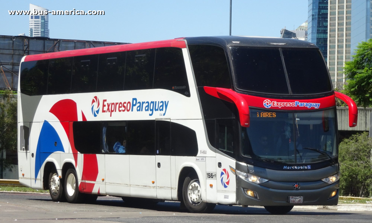 Scania K - Marcopolo G7 Paradiso 1800 DD (para Paraguay) - Exp.Paraguay
HAC 695
[url=https://bus-america.com/galeria/displayimage.php?pid=65736]https://bus-america.com/galeria/displayimage.php?pid=65736[/url]
[url=https://bus-america.com/galeria/displayimage.php?pid=65738]https://bus-america.com/galeria/displayimage.php?pid=65738[/url]

Exp.Paraguay, unidad 156-17
