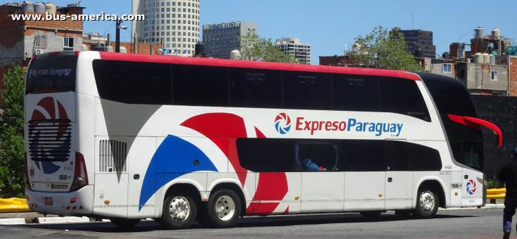 Scania K - Marcopolo G7 Paradiso 1800 DD (para Paraguay) - Exp.Paraguay
HAC 695
[url=https://bus-america.com/galeria/displayimage.php?pid=65736]https://bus-america.com/galeria/displayimage.php?pid=65736[/url]
[url=https://bus-america.com/galeria/displayimage.php?pid=65737]https://bus-america.com/galeria/displayimage.php?pid=65737[/url]

Exp.Paraguay, unidad 156-17
