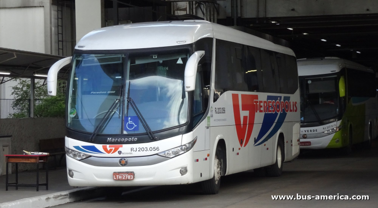 Scania K 310 IB - Marcopolo G7 Paradiso 1050 - Teresopolis
LTH-2783

Viaçao Teresopolis (Estado Rio de Janeiro), unidad RJ 203.056
