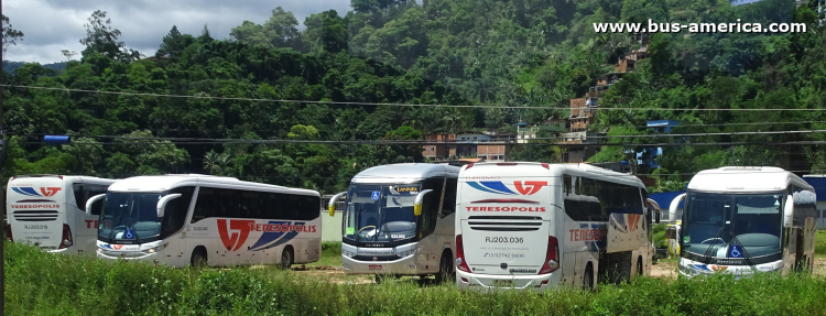 Scania K 310 IB - Marcopolo G7 Paradiso 1050 - Teresopolis
LRI 6986

Viaçao Teresopolis (Estado Rio de Janeiro), unidad RJ 203.036 [2º derecha]
