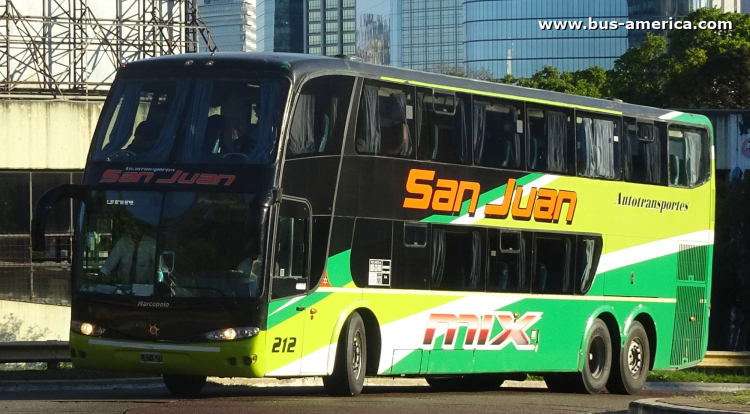 Scania K 380 - Marcopolo G6 Paradiso 1800 DD (en Argentina) - Attes.San Juan
LAT 927
[url=https://bus-america.com/galeria/displayimage.php?pid=65781]https://bus-america.com/galeria/displayimage.php?pid=65781[/url]

Attes.San Juan, interno 212
