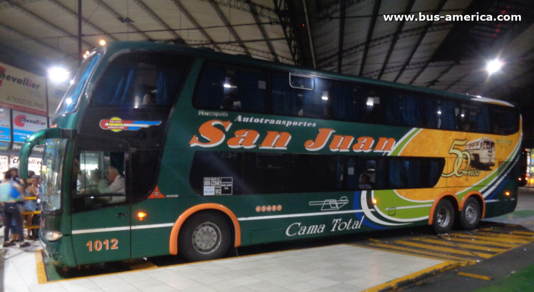 Scania K 380 - Marcopolo G6 Paradiso 1800 DD (en Argentina) - Atts.San Juan
LAT 926

Attes. San Juan, interno 1012
