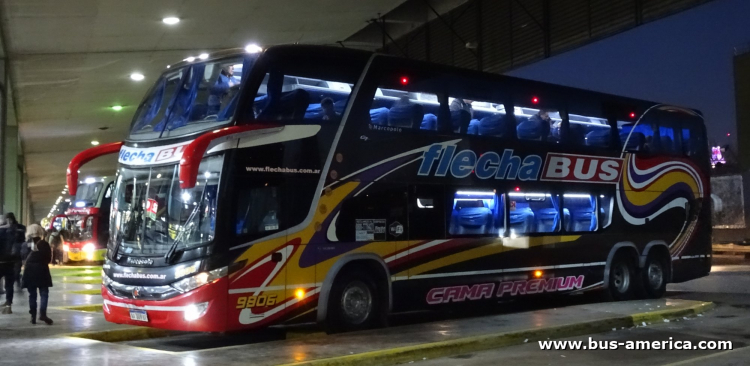 Scania K 400 B - Marcopolo G7 Paradiso 1800 DD (en Argentina) - Flecha Bus
AA 309 BR

Flecha Bus, interno 9906
