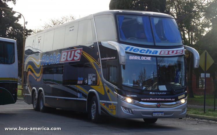 Scania K 400 B - Marcopolo G7 Paradiso 1800 DD (en Argentina) - Flecha Bus
AA 309 BQ

Flecha Bus, interno 9936
