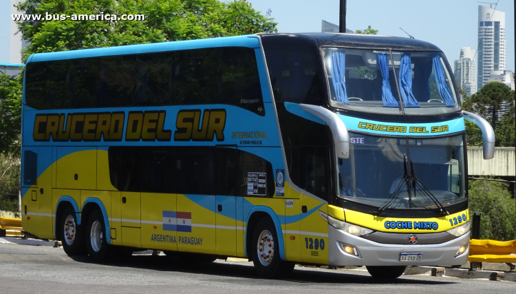 Scania K 400 B - Marcopolo Paradiso G7 1800 DD (en Argentina) - Crucero Del Sur , Turismo Parque
AA 255 JY
[url=https://bus-america.com/galeria/displayimage.php?pid=65535]https://bus-america.com/galeria/displayimage.php?pid=65535[/url]
[url=https://bus-america.com/galeria/displayimage.php?pid=65537]https://bus-america.com/galeria/displayimage.php?pid=65537[/url]

Crucero Del Sur, interno 1290
