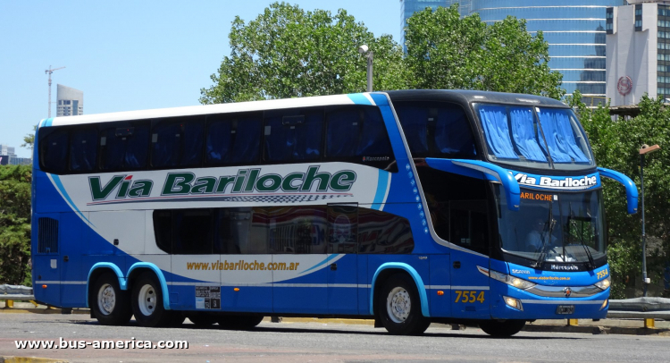 Scania K 410 B - Marcopolo G7 Paradiso 1800 (en Argentina) - Vía Bariloche
OMY 361

Vía Bariloche, interno 7554
