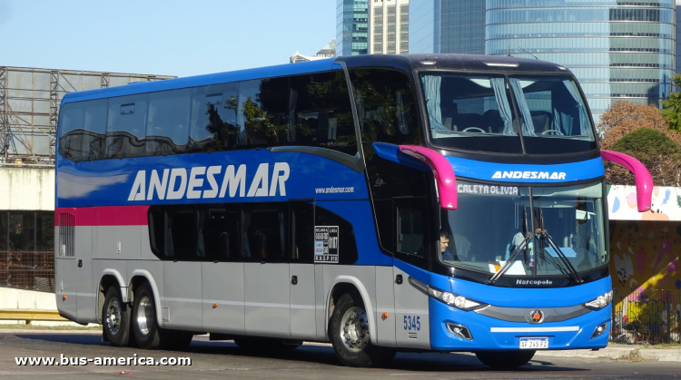 Scania K 440 B - Marcopolo New G7 Paradiso 1800 DD (en Argentina) - Andesmar
AF 245 FZ
[url=https://bus-america.com/galeria/displayimage.php?pid=57825]https://bus-america.com/galeria/displayimage.php?pid=57825[/url]

Andesmar, interno 5345
