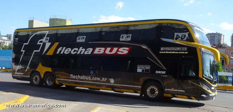 Scania K 440 B - Marcopolo G8 Paradiso 1800 DD (en Argentina) - Flecha Bus
AF 673 GA
[url=https://bus-america.com/galeria/displayimage.php?pid=60020]https://bus-america.com/galeria/displayimage.php?pid=60020[/url]

Flecha Bus, interno 59012

