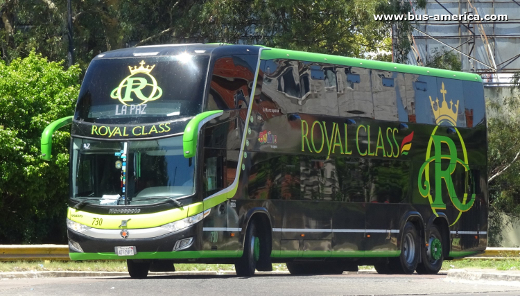 Volvo B430R - Marcopolo G7 Paradiso 1800 DD (para Bolivia) - Royal Class
4712 HPT
[url=https://bus-america.com/galeria/displayimage.php?pid=60543]https://bus-america.com/galeria/displayimage.php?pid=60543[/url]
[url=https://bus-america.com/galeria/displayimage.php?pid=60544]https://bus-america.com/galeria/displayimage.php?pid=60544[/url]
[url=https://bus-america.com/galeria/displayimage.php?pid=60545]https://bus-america.com/galeria/displayimage.php?pid=60545[/url]

Royal Class, interno 730
