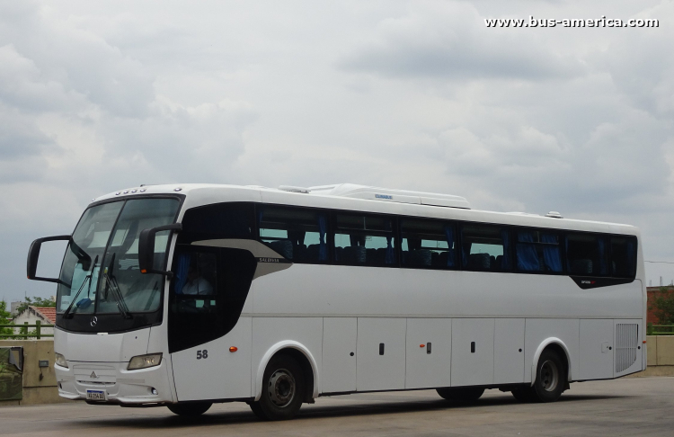 Mercedes-Benz O 500 M - Saldivia Aries GT 365 - Zafiro
AD 254 BO
[url=https://bus-america.com/galeria/displayimage.php?pid=68958]https://bus-america.com/galeria/displayimage.php?pid=68958[/url]
[url=https://bus-america.com/galeria/displayimage.php?pid=68959]https://bus-america.com/galeria/displayimage.php?pid=68959[/url]

Zafiro (Prov.Sgo. del Estero), interno 58

Horario noviembre 2024
Línea La Banda/Santiago del Estero - Bandera
Tiempo de viaje 4:00/5:00 horas

Ida: 4:00/4:30 lunes a viernes , 12:30/13:00 lunes a viernes , 13:00/13:30 sábados , 20:00/20:30 domingo a viernes
Vuelta: 3:30 lunes a sábados , 11:00 lubes a viernes , 17:45 domingo a viernes
