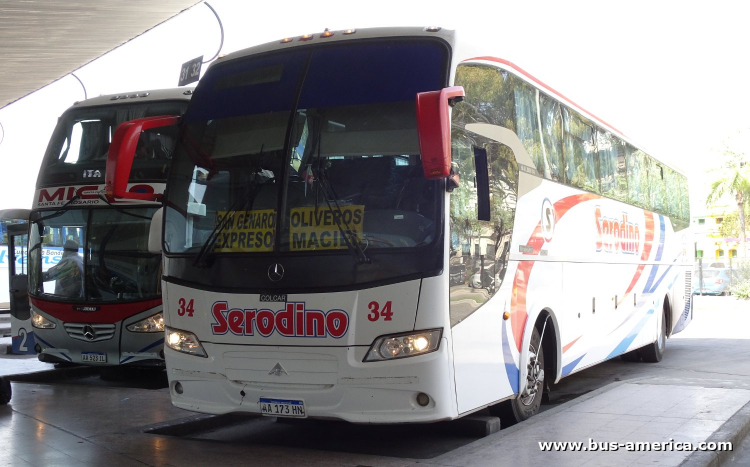 Mercedes-Benz O 500 M - Saldivia Aries GT - Serodino
AA 173 HN

Permiso Precario 300 (Prov. Santa Fe), interno 34
