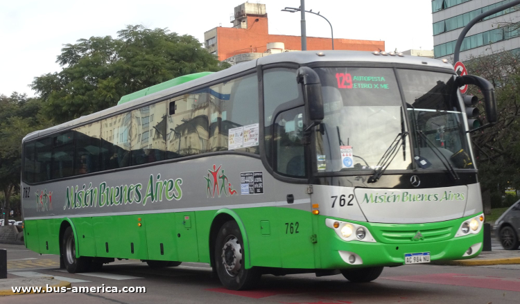 Mercedes-Benz O 500 U - Saldivia Aries 2 325 - Misión Buenos Aires , La Ctral.Vte.López
AC 984 NU

Línea 129 (Buenos Aires), interno 762
