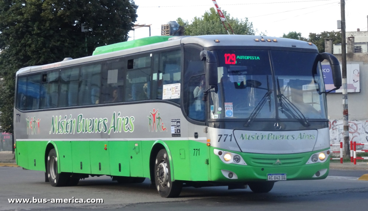 Mercedes-Benz O 500 U - Saldivia Aries 2 325 - Misión Buenos Aires , La Ctral.Vte.López
AC 842 SG

Línea 129 (Buenos Aires), interno 771
