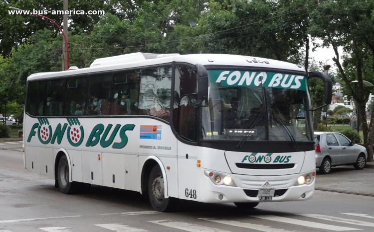 Mercedes-Benz OF 1418 - Saldivia Aries 2 325 - Fono Bus
PJM 131

Fono Bus (Prov. Córdoba), interno 648, patente provincial 2005
