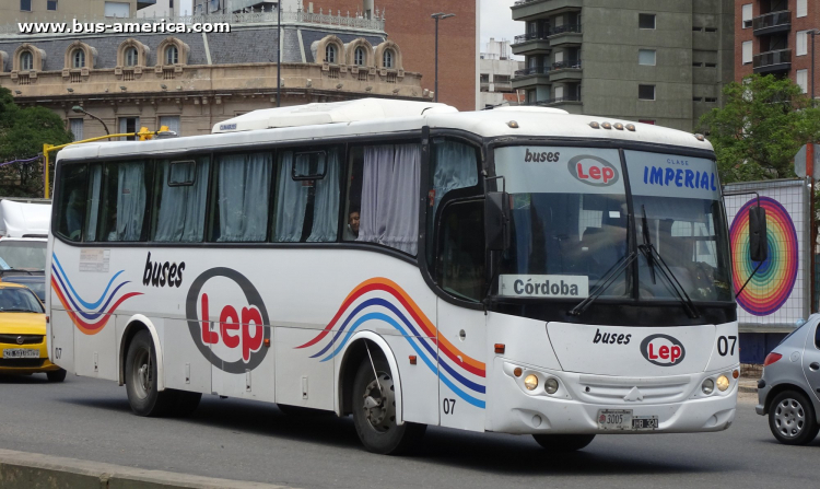 Mercedes-Benz OH 1518 - Saldivia Aries 2 325 - Lep
JHB 324

Buses Lep (Prov. Córdoba), interno 07, patente provincial 3005
