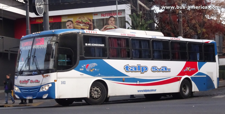 Volvo B290R - Saldivia Aries 2 - TALP
AE 981 UY
[url=https://bus-america.com/galeria/displayimage.php?pid=66662]https://bus-america.com/galeria/displayimage.php?pid=66662[/url]
[url=https://bus-america.com/galeria/displayimage.php?pid=70589)https://bus-america.com/galeria/displayimage.php?pid=70589[/url]

Línea 338 (Buenos Aires), interno 102


Nuevo fraccionamiento de la línea dentro del partido de San Isidro, pensado para reforzar un tramo tras la caída de la línea 707 ramal Azul y la empresa Micro Omnibus General San Martín
