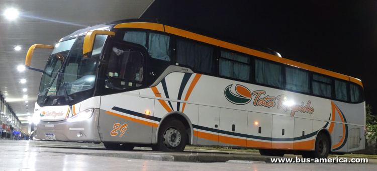 Volvo B310R - Saldivia Aries 345 1050 - Tata Rápido
AD 956 PR

[url=https://bus-america.com/galeria/displayimage.php?pid=61629]https://bus-america.com/galeria/displayimage.php?pid=61629[/url]

Tata Rápido (Prov. Santa Fe), interno 29
